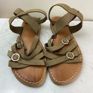 SANDAL MANIA GREECE SUEDE LEATHER GLADIATOR SANDALS